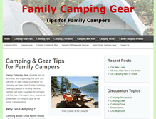 Tablet Screenshot of familycampinggear.com